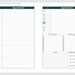 Printable a5 Horizontal Weekly Planner layout with Daily | Etsy