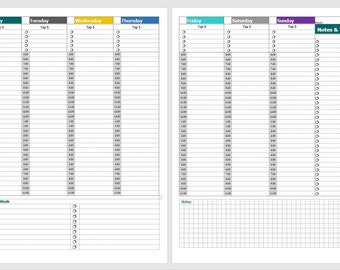 happy planner hourly etsy hourly planner