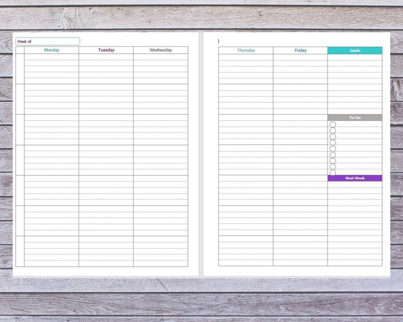 Teacher Planner Weekly Lesson Planner Printable | Etsy