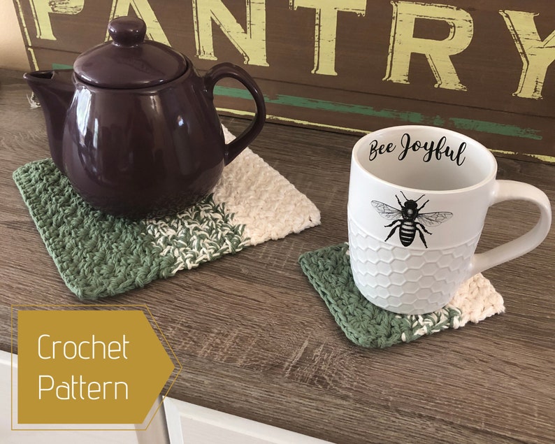 Crochet Pattern Bundle Ombre Trivet, Mug Rug, Table Runner and Placemat