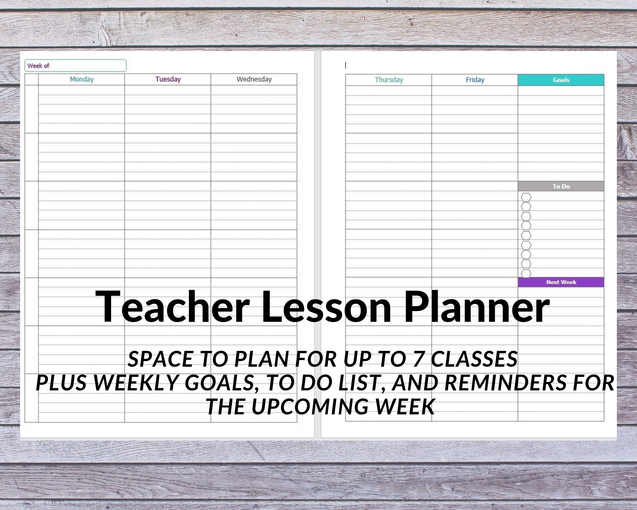 LH Planner - Printable Pdf - 2023 Weekly A5 - LH AGENDA