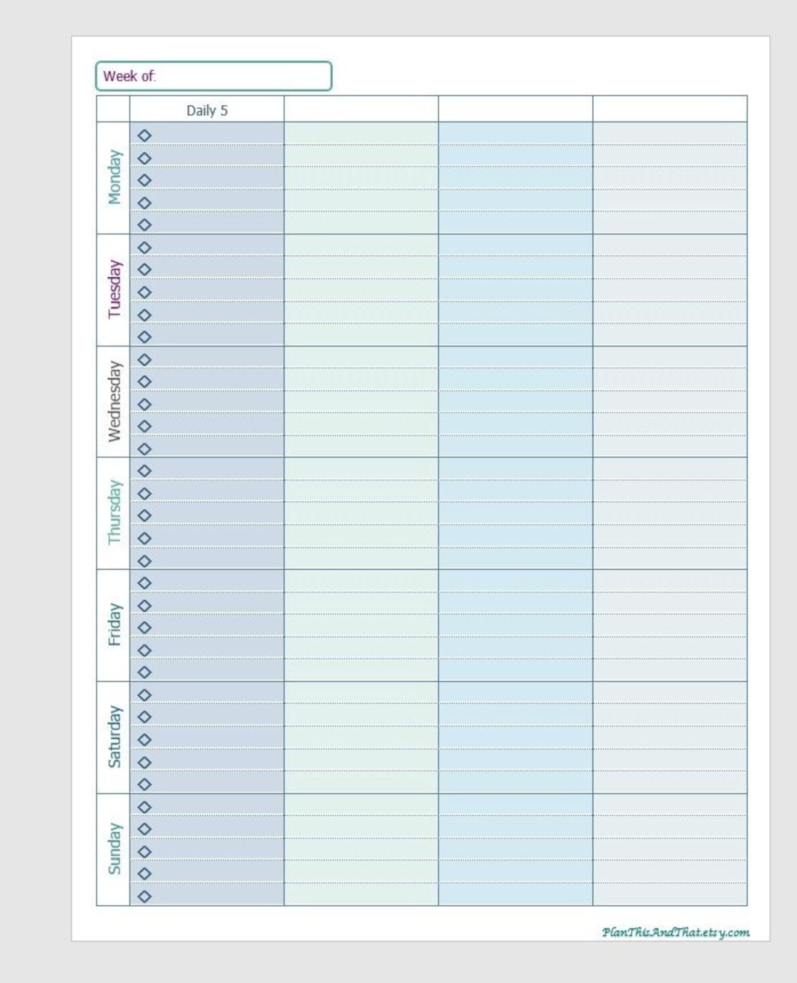 Weekly Family Calendar | Family Calendar | Weekly Calendar | Mom ...
