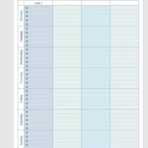 Weekly Family Calendar | Family Calendar | Weekly Calendar | Mom Planner |Mom Journal | Command Center Printable | Weekly Agenda