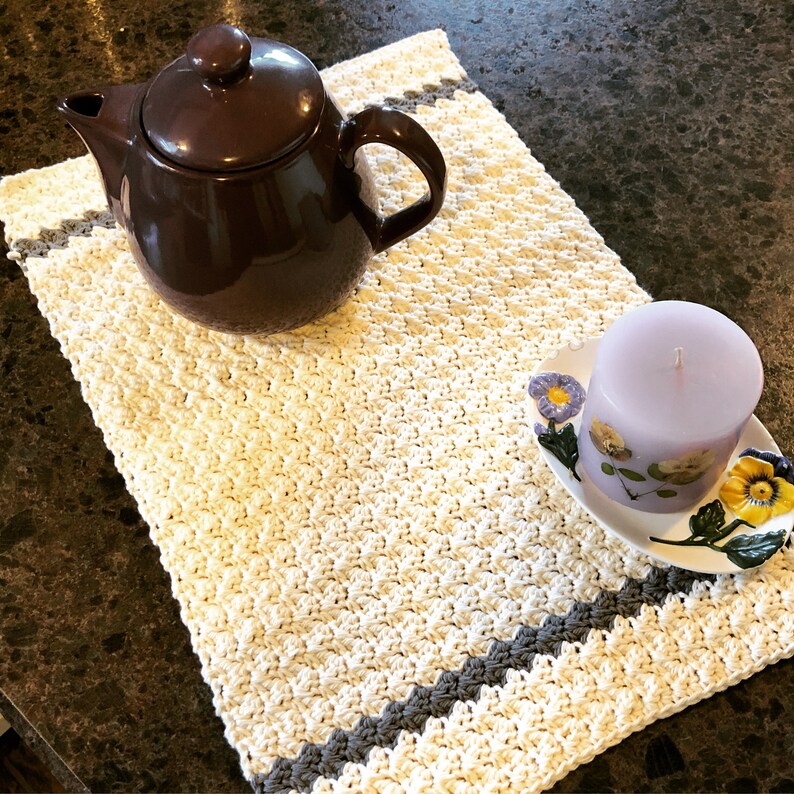 Crochet Pattern Farmhouse Dish Towels Crochet Kitchen Towel Crochet
