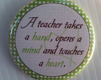 Special Teacher -  2.25" Button -  Magnet - or Mirror - GREAT GIFT ITEM - Teacher Gift Idea !