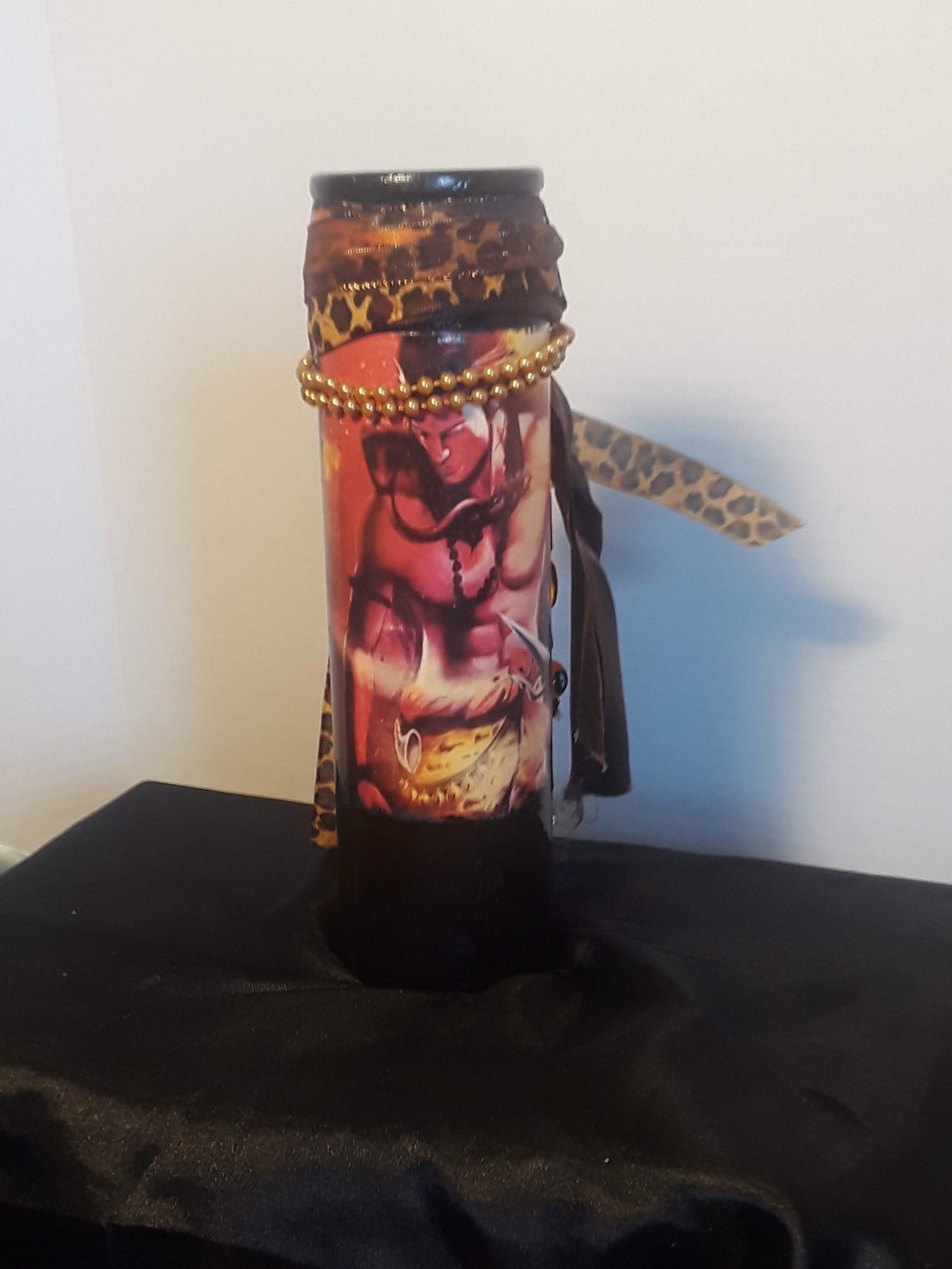 The Lord Shiva Deity Prayer Candle Etsy