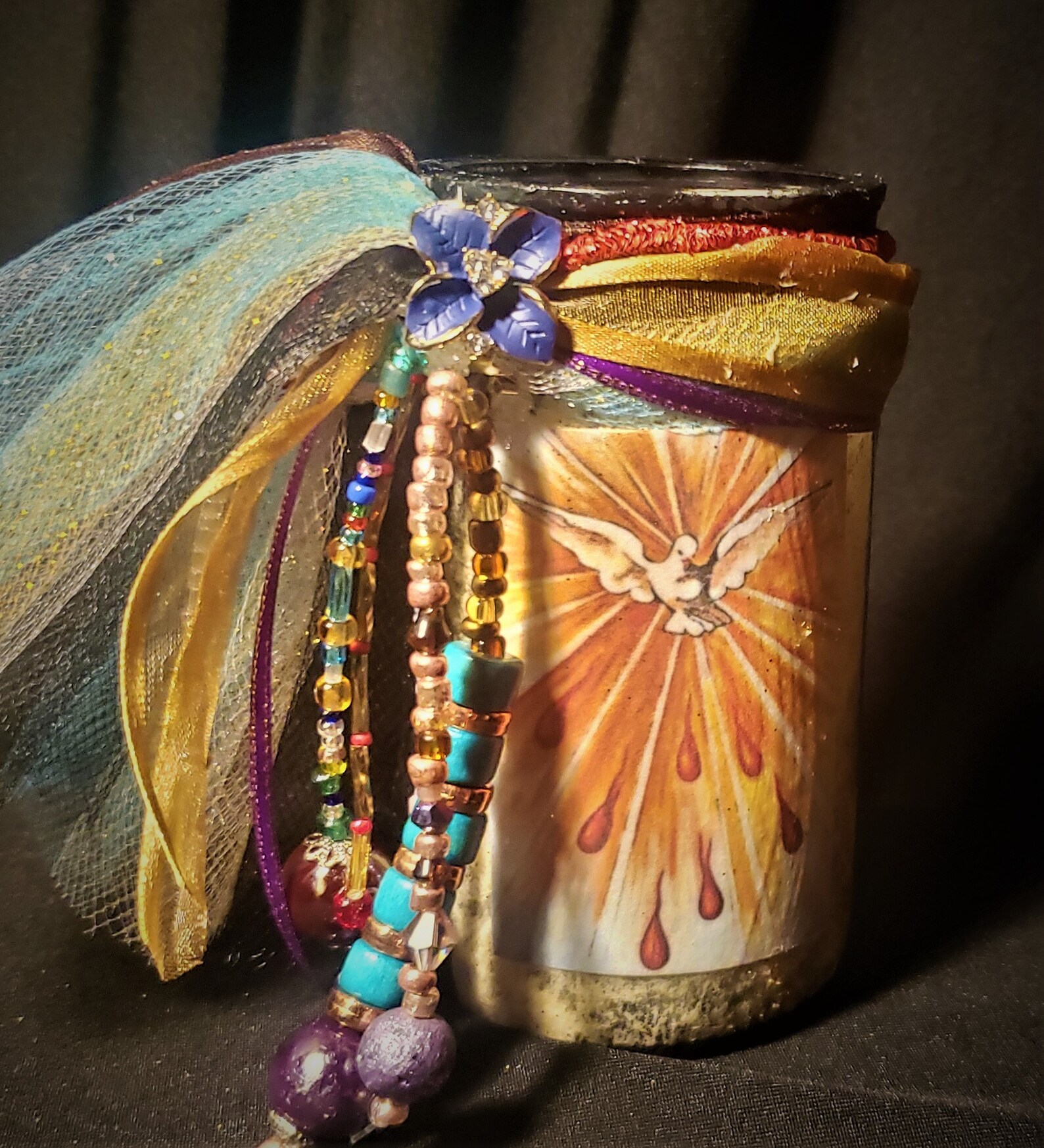 Holy Spirit Prayer Candle Etsy