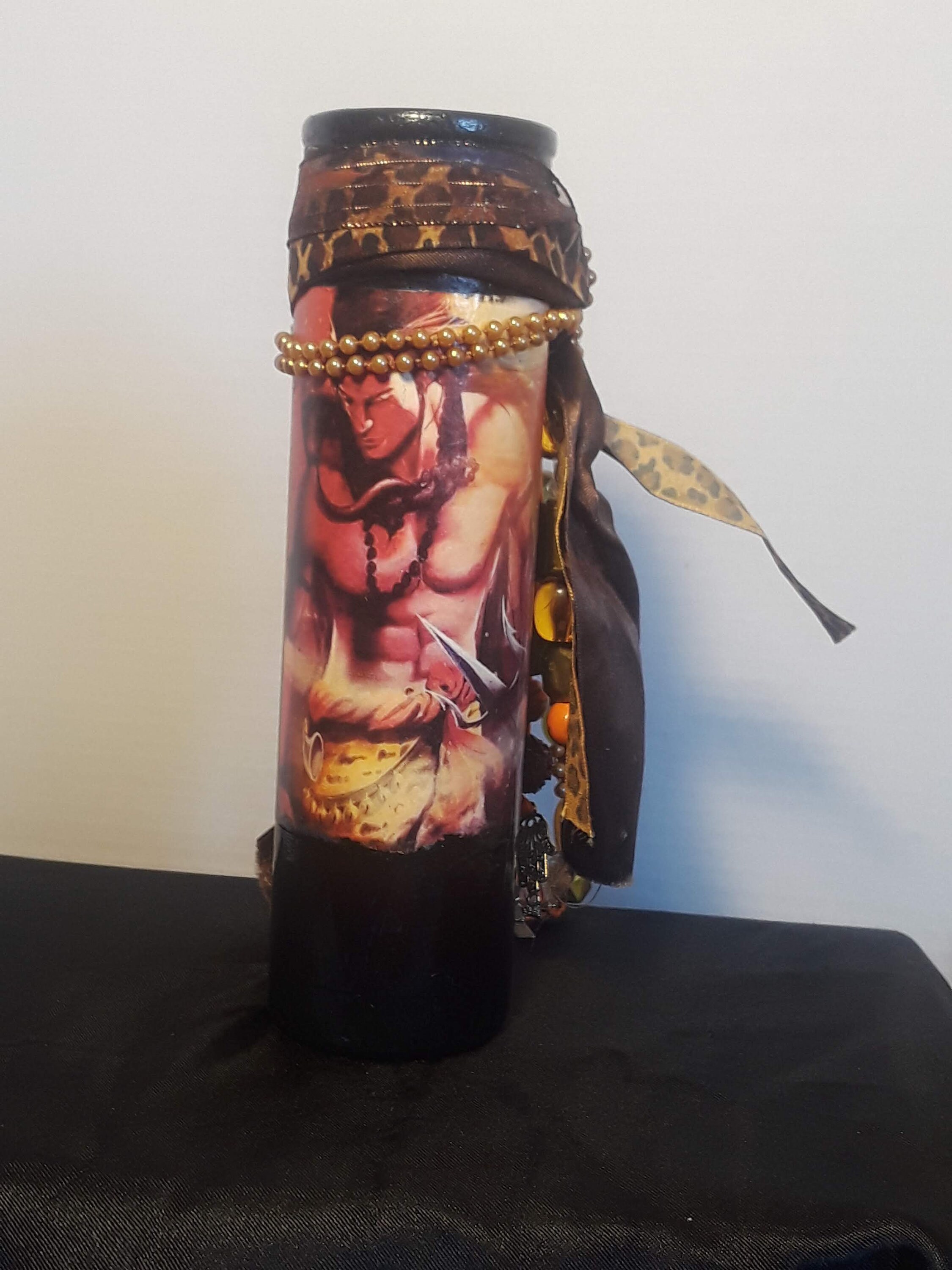 The Lord Shiva Deity Prayer Candle Etsy