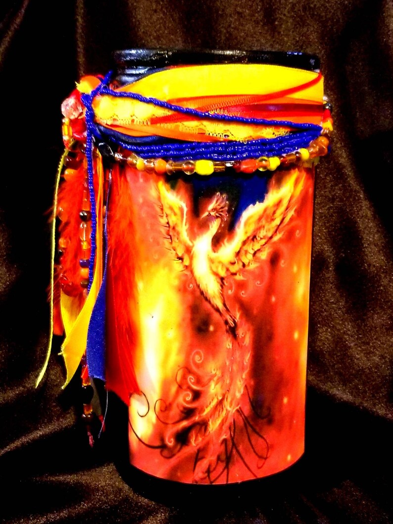 The Phoenix Rising Candle Etsy