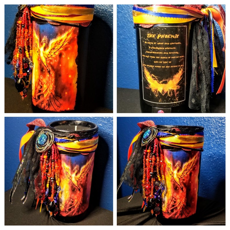 The Phoenix Rising Candle Etsy