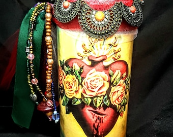 Sacred Heart Prayer Candle