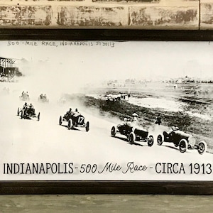 Indianapolis 500 Vintage Framed Art 1913