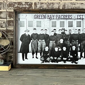 Green Bay Packers Vintage Team Photo – Framed Print -1919 - Etsy