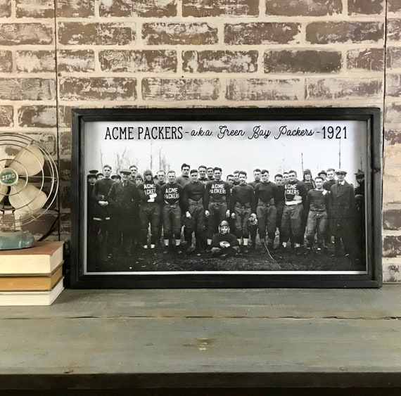 Green Bay Packers Vintage Team Photo Framed Print 1921 - Etsy