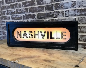 Nashville Vintage Lighted Sign