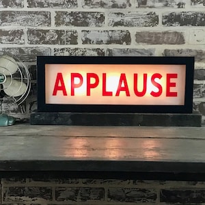 Applause Vintage Lighted Sign - Custom lettering available