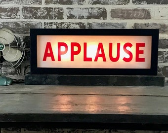 Applause Vintage Lighted Sign - Custom Lettering Available