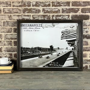 Indianapolis 500 Vintage Photo – Framed Indy 500 print - circa 1911