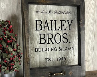It's a Wonderful Life - Bailey Brothers Window – Unique Holiday Decor