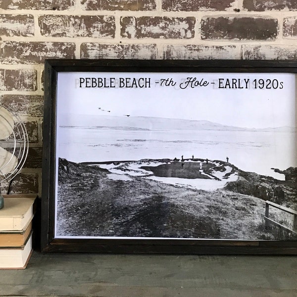 Pebble Beach 1920's Golf photo 7th Hole (E)