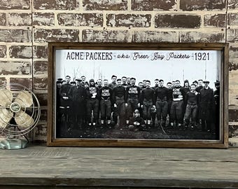 Green Bay Packers Vintage Team Photo – Framed print -1921