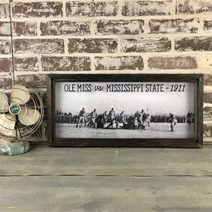 Ole Miss vs Mississippi State Football game Vintage Photo- 1911