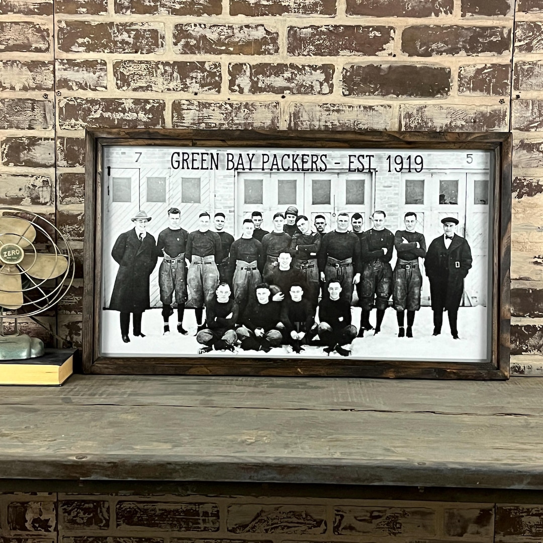 Green Bay Packers Vintage Team Photo – Framed Print -1919 - Etsy