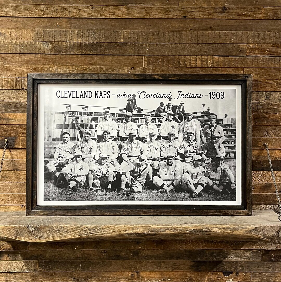 Naps Mlb Cleveland Naps Baseball Team 1909 Framed Photo - Etsy