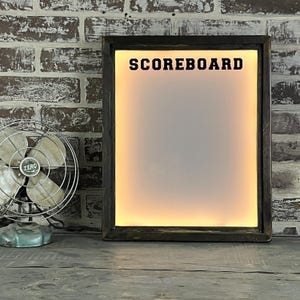 Dry Erase Scoreboard- Backlit