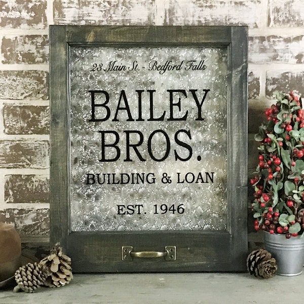 It's a Wonderful Life - Bailey Brothers Window – Unique Holiday Decor