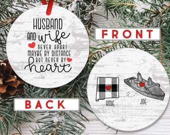 Deployment Ornament - Deployment Gift For Husband - Deployment Christmas Present