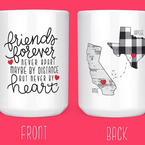 Long Distance Mug Friend Moving States Mug for Friend Long Etsy