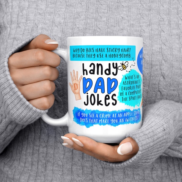 Dad Jokes, Fathers Day Gift, Fathers Day Gift From Daughter or Son, Dad Jokes Mug, Gift For Dad, Gift For Him, Christmas Gift For Dad