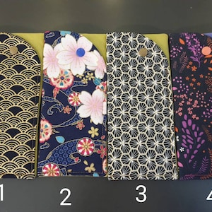 Glasses case Japanese fabric flowers wax ect protection for glasses pressure closure image 3