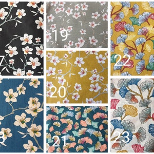 Japanse portemonnee riad multi-pocket bloemen rits portemonnee stof kaarthouder magnetische knop andere kleuren bloemen... afbeelding 4