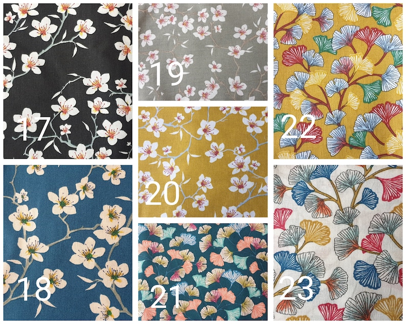 Japanse portemonnee riad multi-pocket bloemen rits portemonnee stof kaarthouder magnetische knop andere kleuren bloemen... afbeelding 4