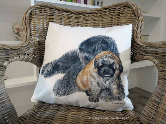 handmade Leonberger cushion cover