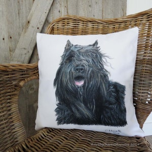 Bouvier des Flandres exclusieve handgemaakte kussenhoes