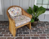 Pencil reed chair, Vintage chair, Bamboo chair, Side chair, Rattan chair, Split reed chair, Club chair, Gabriella Crespi style, Boho chair
