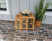 Nesting Tables, Bamboo tables, Side tables, Rattan nesting tables