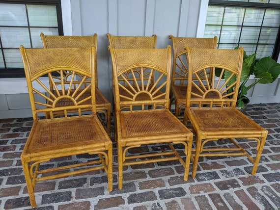 Rattan Chairs Bamboo Chairs Wicker Chairs Lexington Chairs Etsy