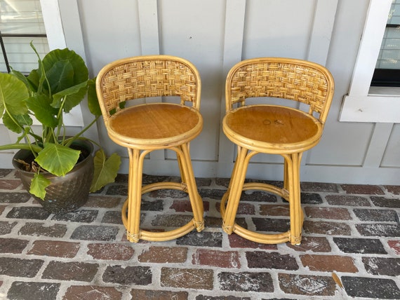 Bamboo style online bar stools