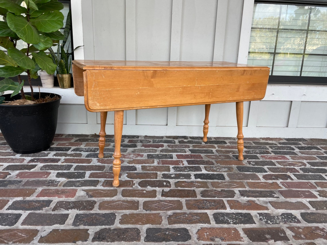 Vintage Drop Leaf Dining Table Farmhouse Drop Leaf Dining Etsy