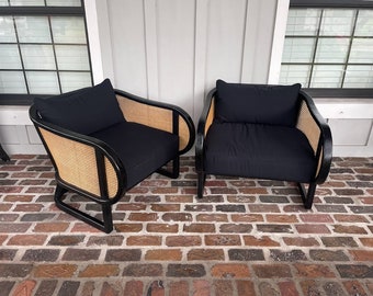 Selamat Stockholm Lounge Chair Black Modern Coastal Accent Chair
