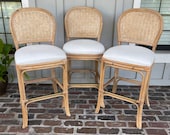 Lightwood coastal barstools, Tropical bar stools, Key west style bar stools, Rattan barstool, Boho barstools, Bamboo barstools, Woven
