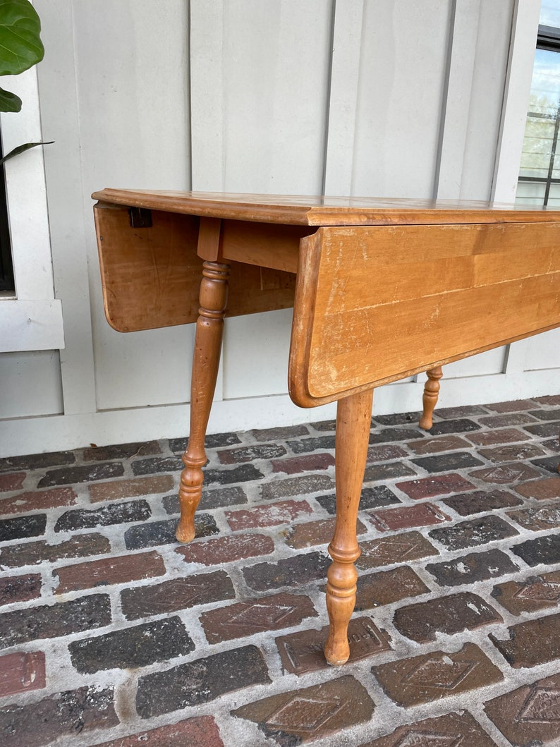 Vintage Drop Leaf Dining Table Farmhouse Drop Leaf Dining Etsy