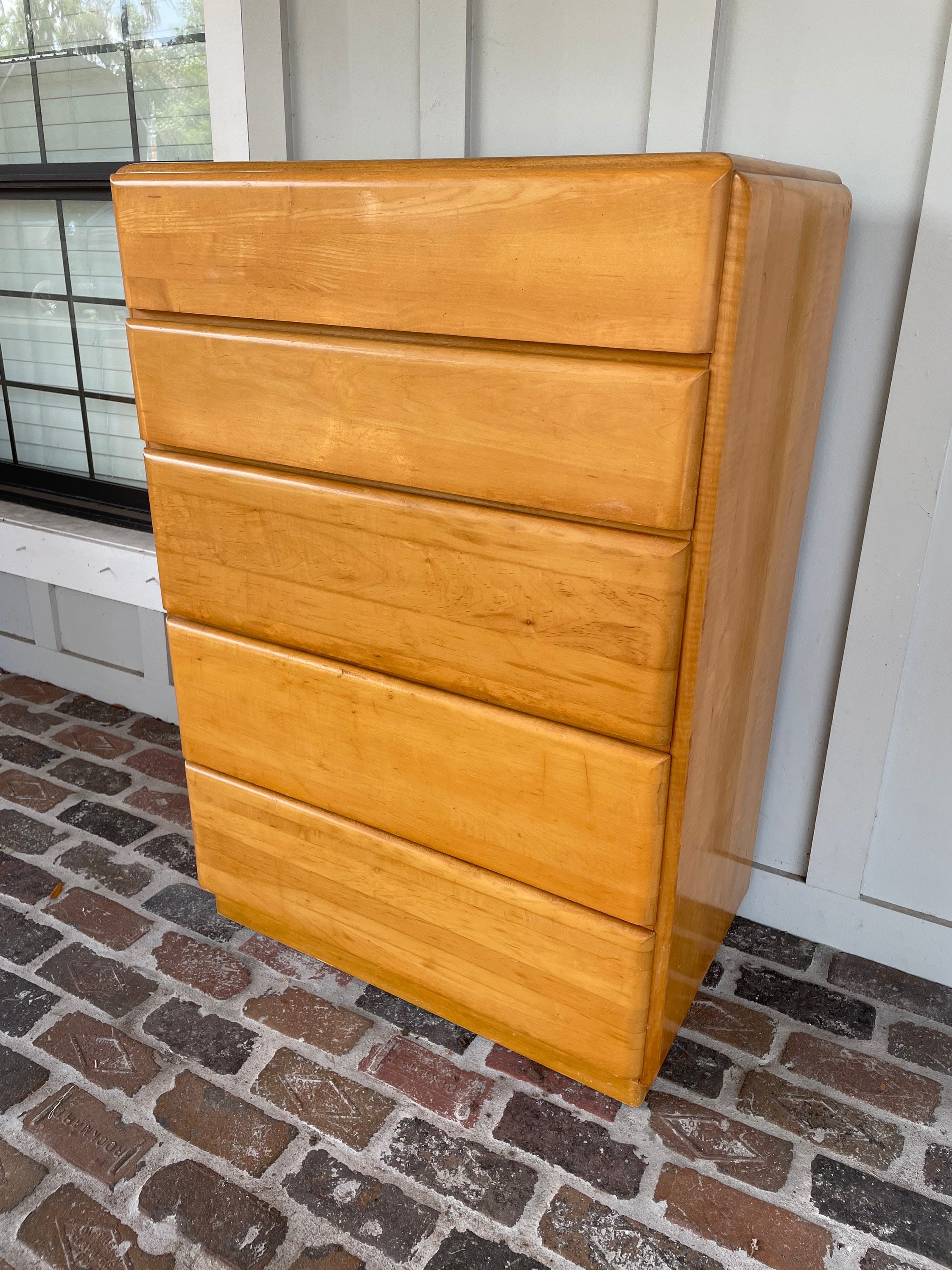 Russel Wright Stardust Dresser Midcentury Danish Dresser Blonde