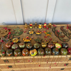 Bird - Kashmir Handpainted Christmas Decor Ornament 80