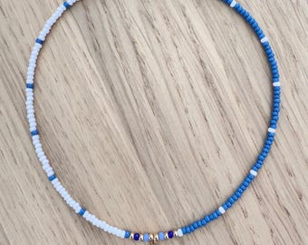 Colorful Fish Charm Beaded Necklace, Summer Choker