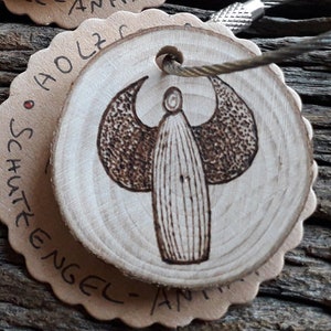 Pendant Guardian Angel with Dedication